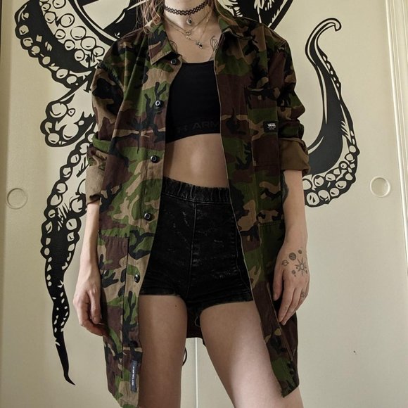 NWT Vans Fullerton Mens Camouflage Military Jacket - Picture 4 of 7